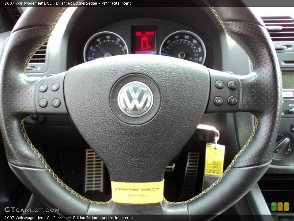 Anthracite Interior Steering Wheel for the 2007 Volkswagen Jetta GLI Fahrenheit Edition Sedan #47297891