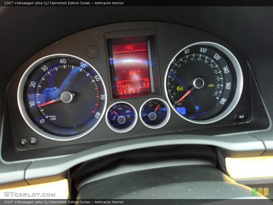 Anthracite Interior Gauges for the 2007 Volkswagen Jetta GLI Fahrenheit Edition Sedan #47297972