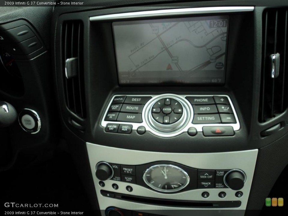 Stone Interior Navigation for the 2009 Infiniti G 37 Convertible #47298386
