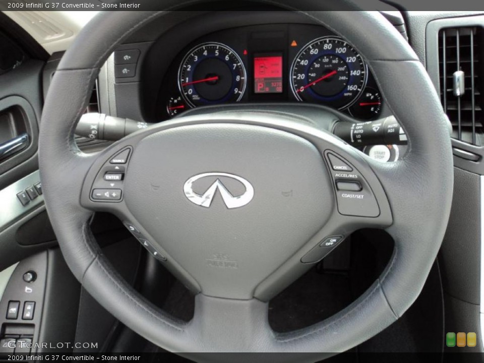 Stone Interior Steering Wheel for the 2009 Infiniti G 37 Convertible #47298401