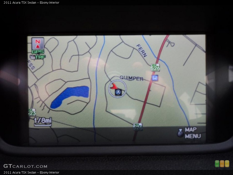 Ebony Interior Navigation for the 2011 Acura TSX Sedan #47298425