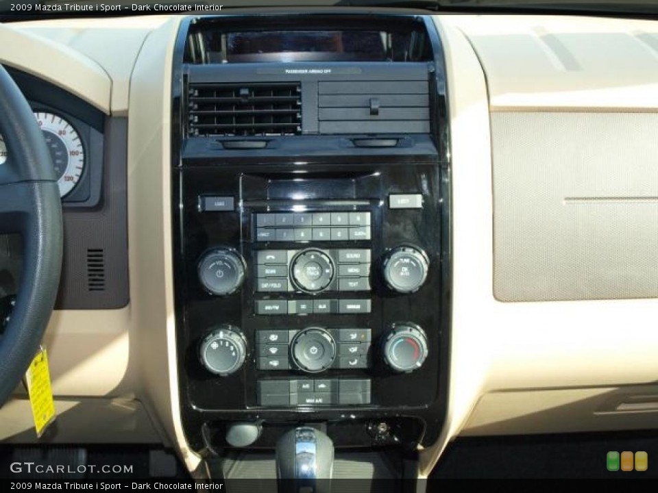 Dark Chocolate Interior Controls for the 2009 Mazda Tribute i Sport #47298701