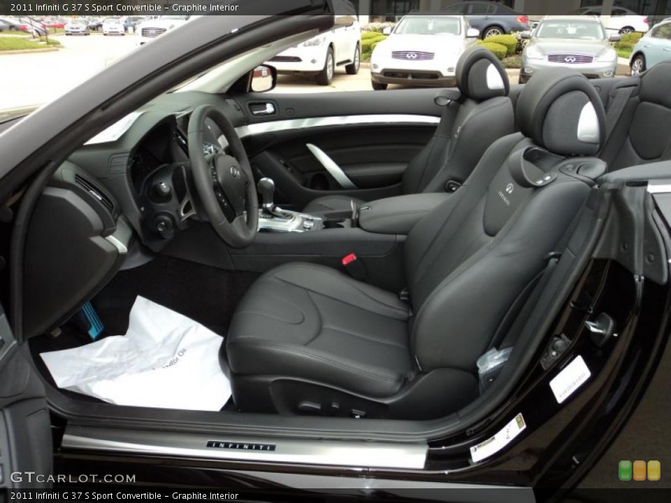 Graphite Interior Photo for the 2011 Infiniti G 37 S Sport Convertible #47298794