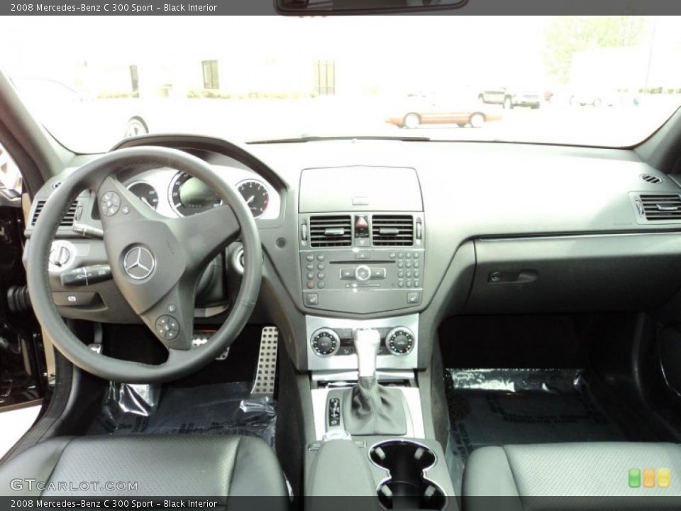 Black Interior Dashboard for the 2008 Mercedes-Benz C 300 Sport #47299592