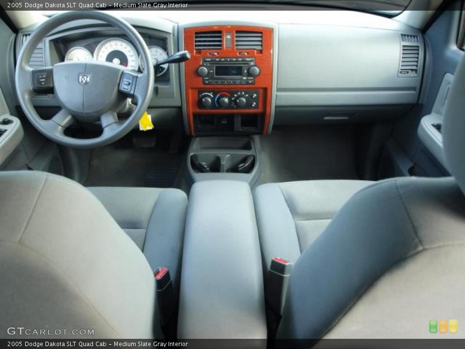 Medium Slate Gray Interior Dashboard for the 2005 Dodge Dakota SLT Quad Cab #47299625
