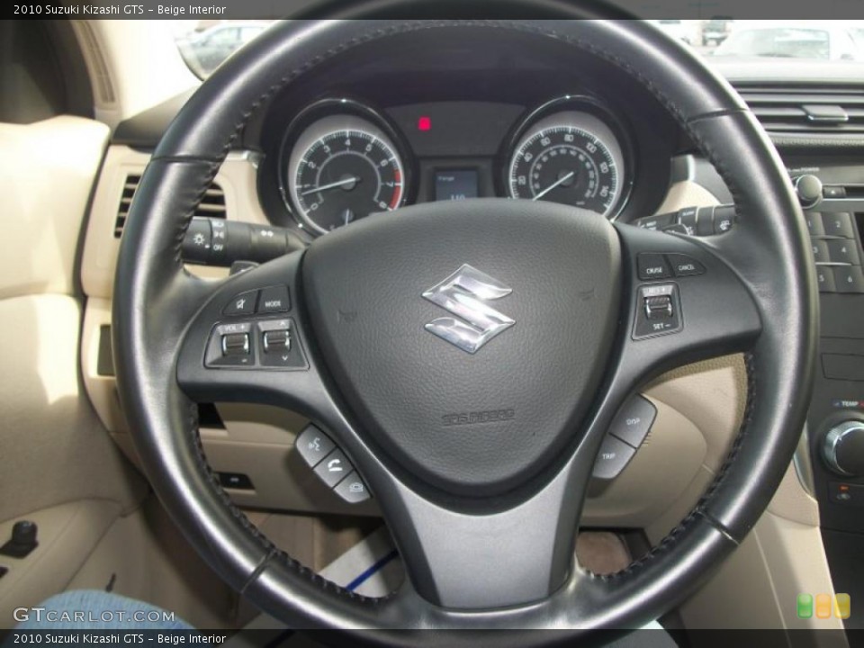 Beige Interior Steering Wheel for the 2010 Suzuki Kizashi GTS #47299937