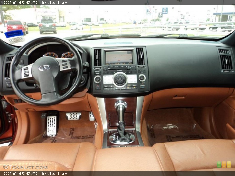 Brick/Black Interior Dashboard for the 2007 Infiniti FX 45 AWD #47300036