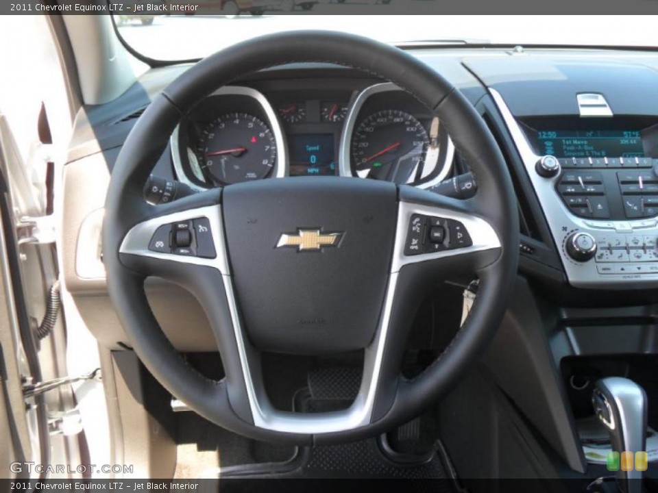 Jet Black Interior Steering Wheel for the 2011 Chevrolet Equinox LTZ #47300402