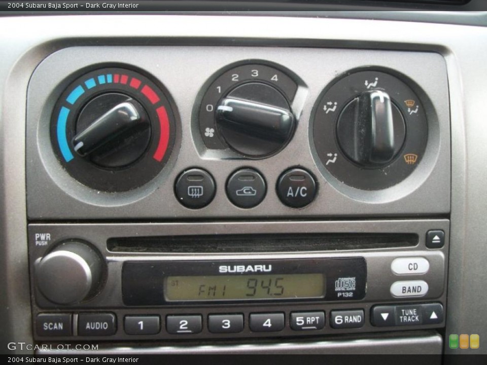Dark Gray Interior Controls for the 2004 Subaru Baja Sport #47301104