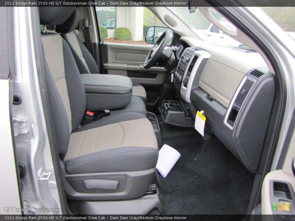 Dark Slate Gray/Medium Graystone Interior Photo for the 2011 Dodge Ram 3500 HD SLT Outdoorsman Crew Cab #47303099