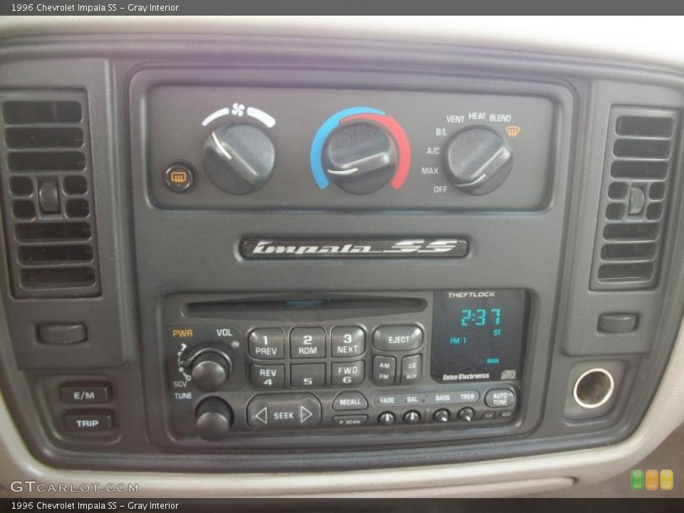 Gray Interior Controls for the 1996 Chevrolet Impala SS #47303417