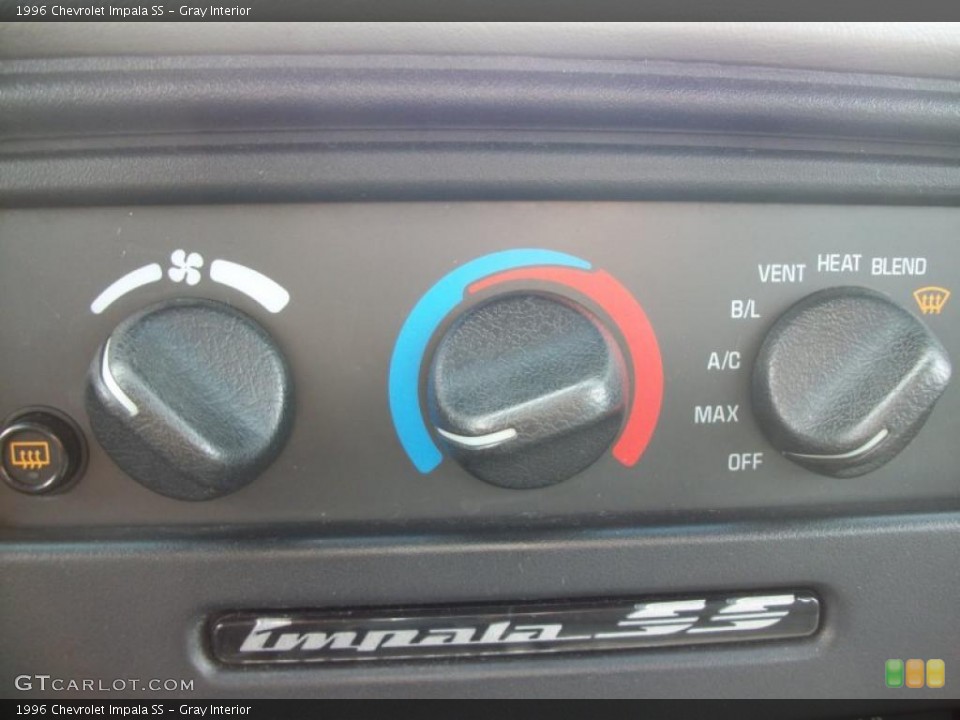 Gray Interior Controls for the 1996 Chevrolet Impala SS #47303432
