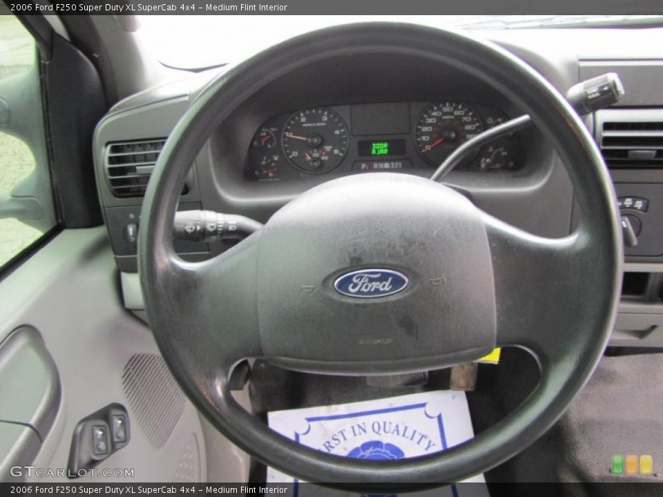 Medium Flint Interior Steering Wheel for the 2006 Ford F250 Super Duty XL SuperCab 4x4 #47304458