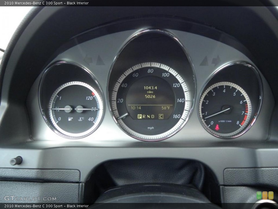Black Interior Gauges for the 2010 Mercedes-Benz C 300 Sport #47304641