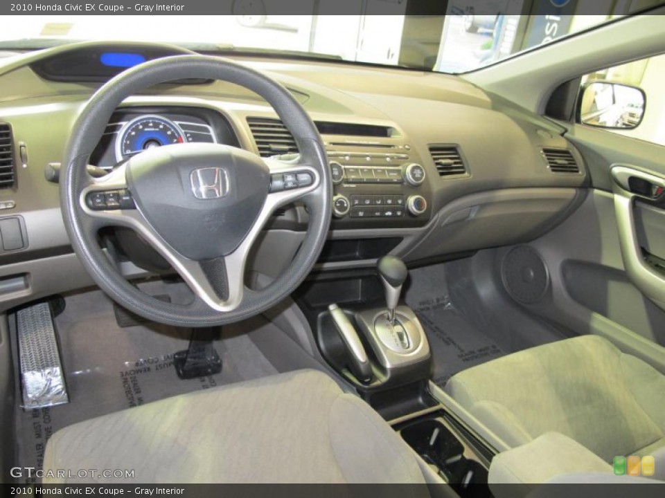 Gray Interior Prime Interior for the 2010 Honda Civic EX Coupe #47305598