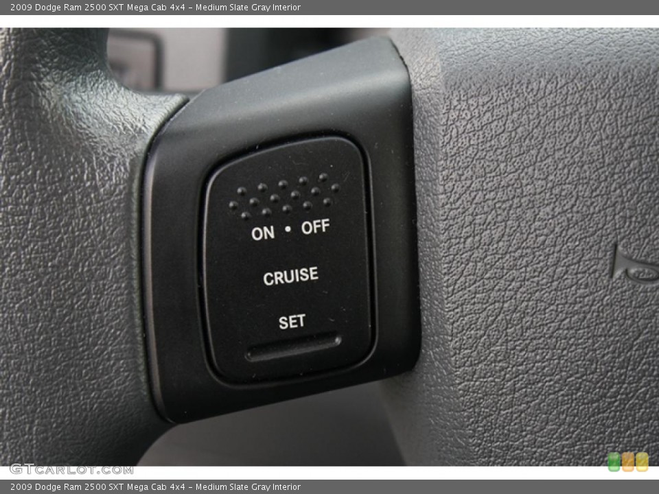 Medium Slate Gray Interior Controls for the 2009 Dodge Ram 2500 SXT Mega Cab 4x4 #47306807