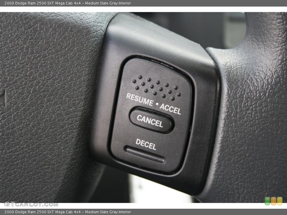 Medium Slate Gray Interior Controls for the 2009 Dodge Ram 2500 SXT Mega Cab 4x4 #47306822