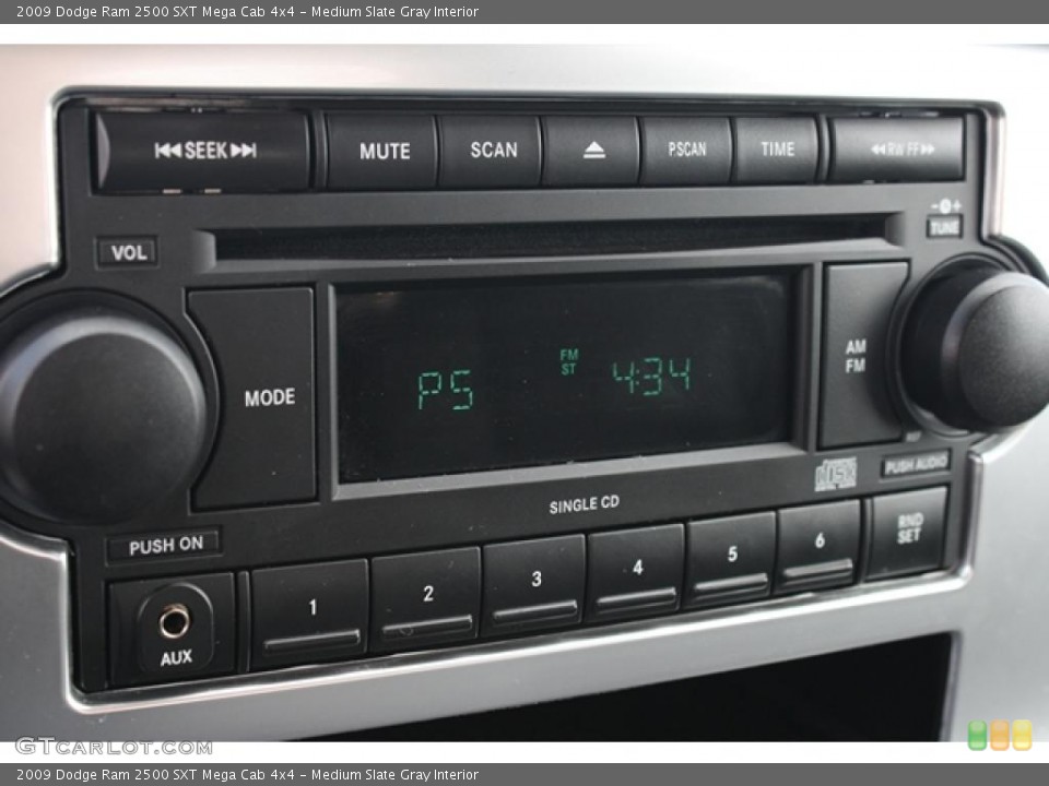 Medium Slate Gray Interior Controls for the 2009 Dodge Ram 2500 SXT Mega Cab 4x4 #47306852