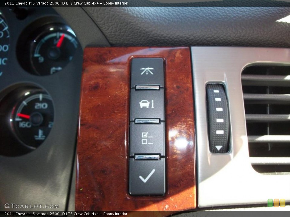 Ebony Interior Controls for the 2011 Chevrolet Silverado 2500HD LTZ Crew Cab 4x4 #47307518