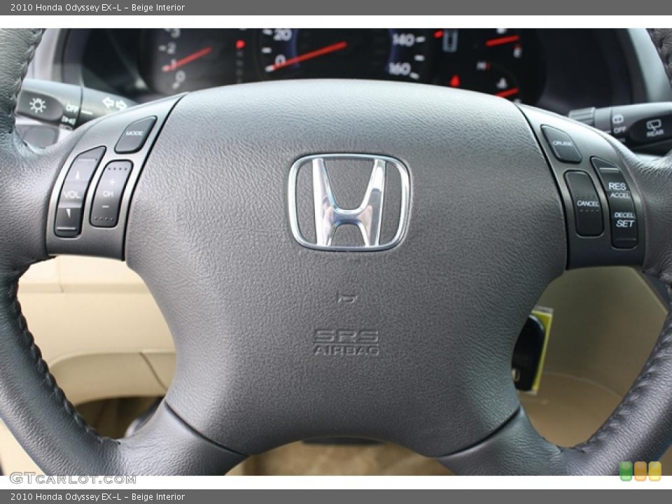 Beige Interior Steering Wheel for the 2010 Honda Odyssey EX-L #47307905