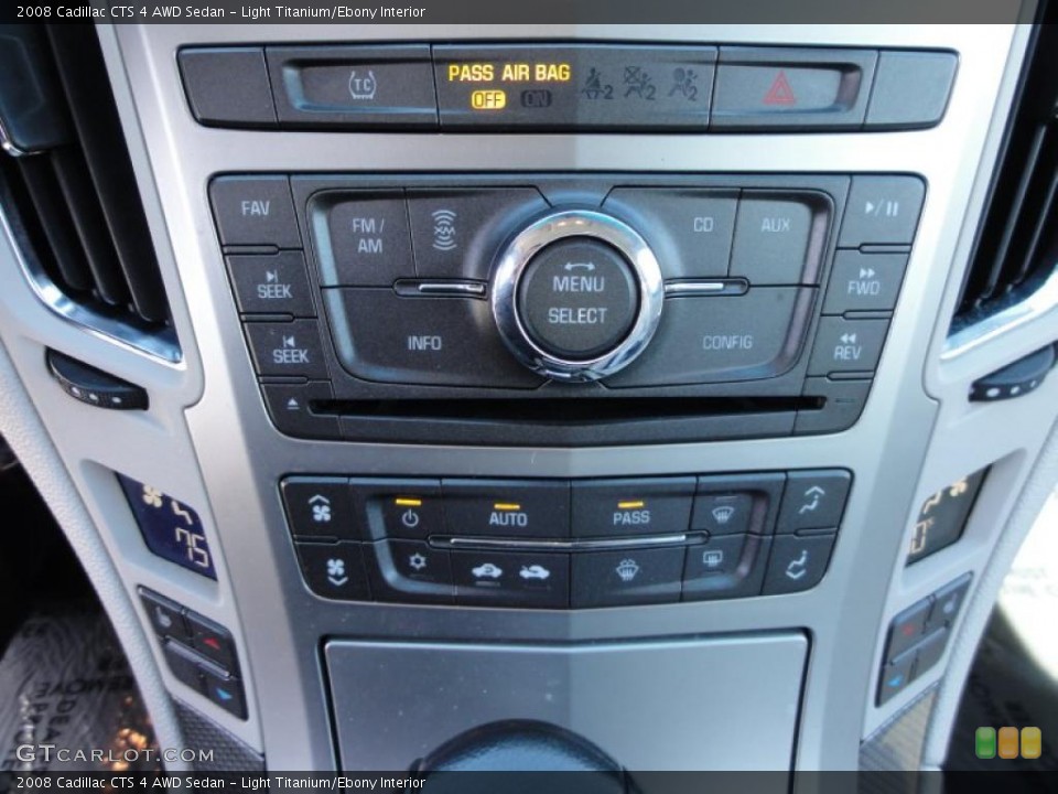 Light Titanium/Ebony Interior Controls for the 2008 Cadillac CTS 4 AWD Sedan #47308709