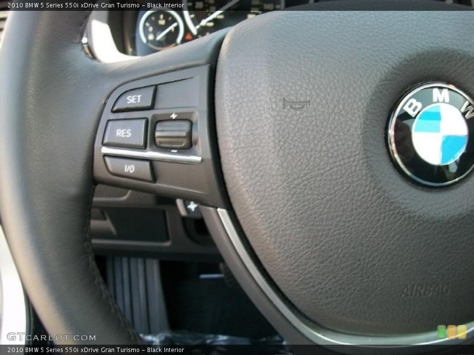 Black Interior Controls for the 2010 BMW 5 Series 550i xDrive Gran Turismo #47309669