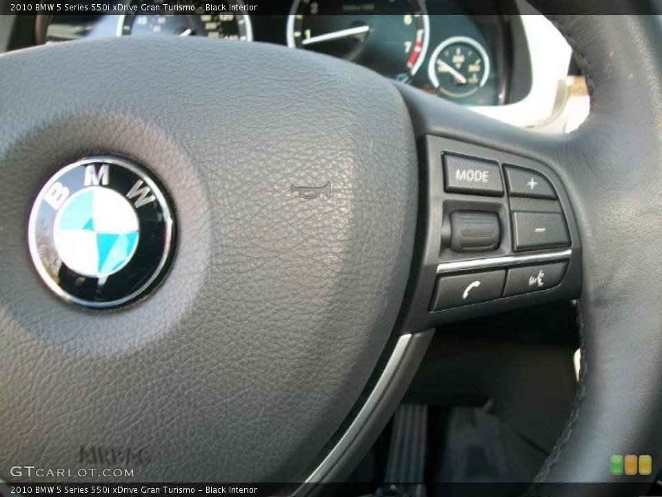 Black Interior Controls for the 2010 BMW 5 Series 550i xDrive Gran Turismo #47309684