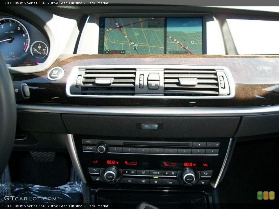 Black Interior Navigation for the 2010 BMW 5 Series 550i xDrive Gran Turismo #47309729