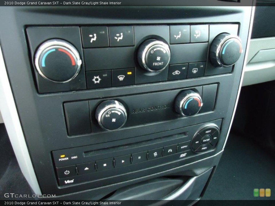 Dark Slate Gray/Light Shale Interior Controls for the 2010 Dodge Grand Caravan SXT #47310206