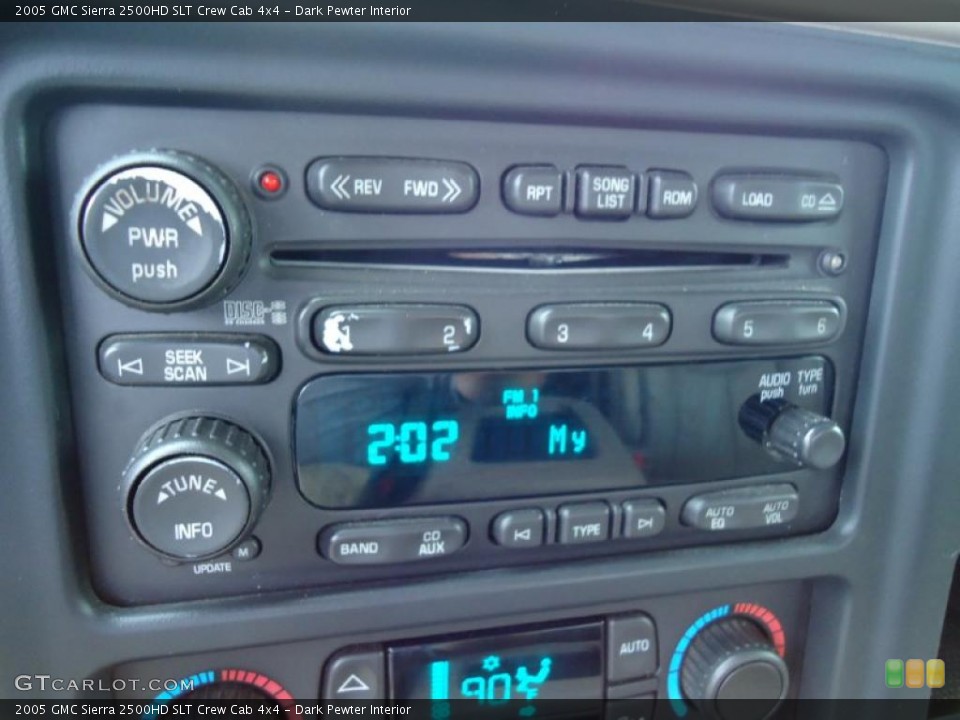 Dark Pewter Interior Controls for the 2005 GMC Sierra 2500HD SLT Crew Cab 4x4 #47310680