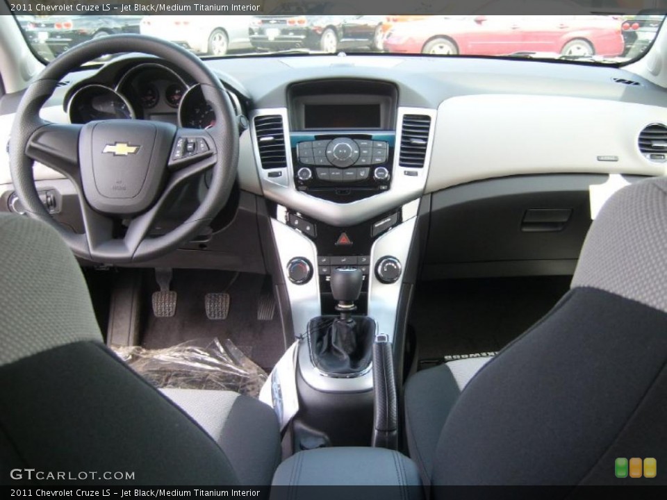 Jet Black/Medium Titanium Interior Dashboard for the 2011 Chevrolet Cruze LS #47310908