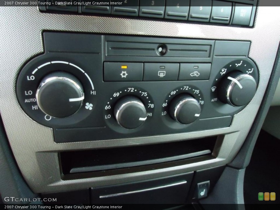 Dark Slate Gray/Light Graystone Interior Controls for the 2007 Chrysler 300 Touring #47311208