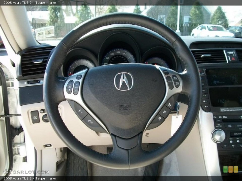 Taupe Interior Steering Wheel for the 2008 Acura TL 3.2 #47311265