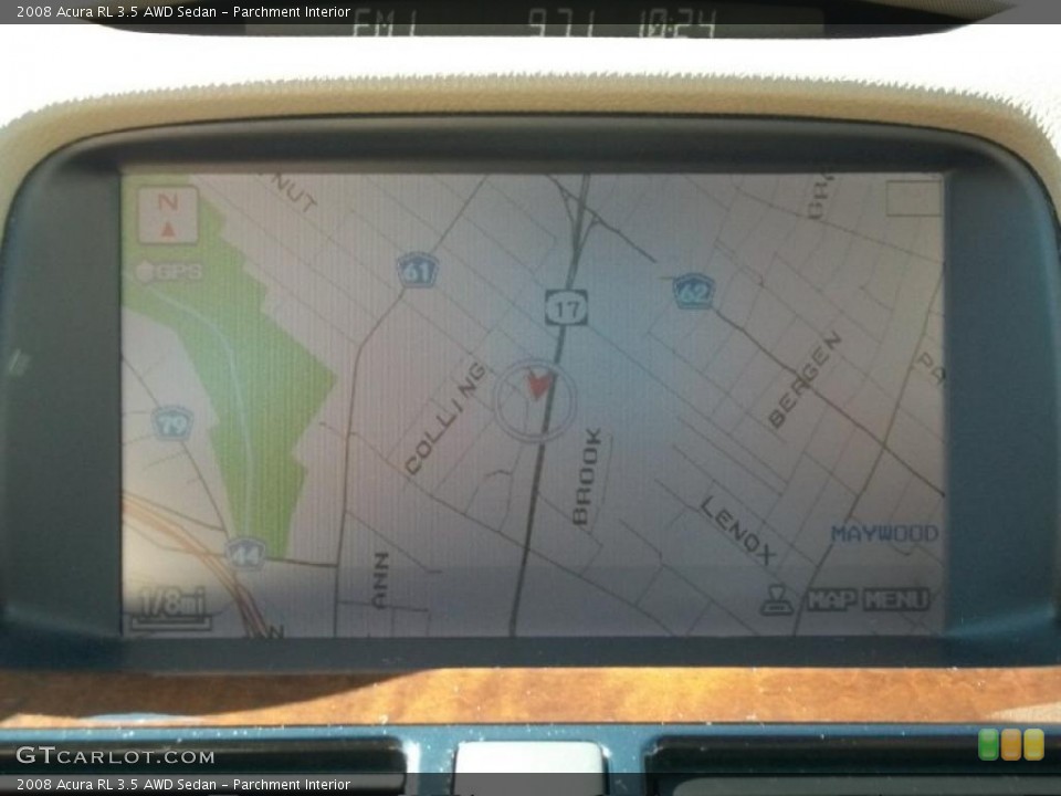Parchment Interior Navigation for the 2008 Acura RL 3.5 AWD Sedan #47311856