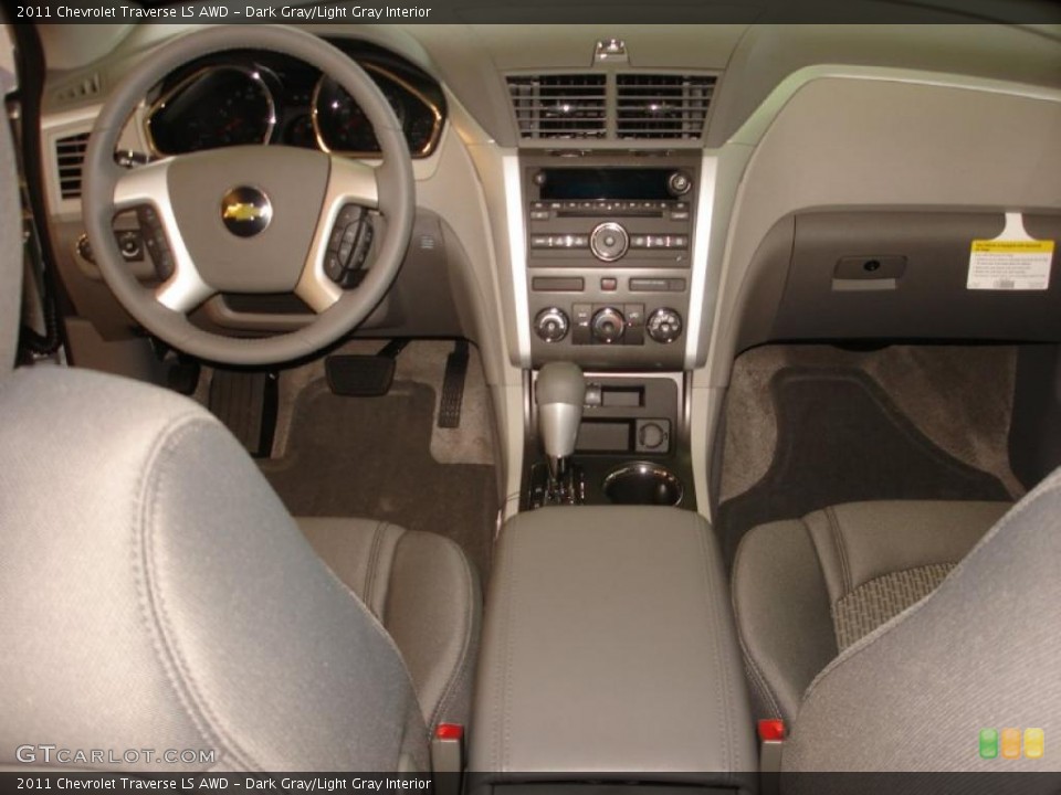 Dark Gray/Light Gray Interior Dashboard for the 2011 Chevrolet Traverse LS AWD #47311949