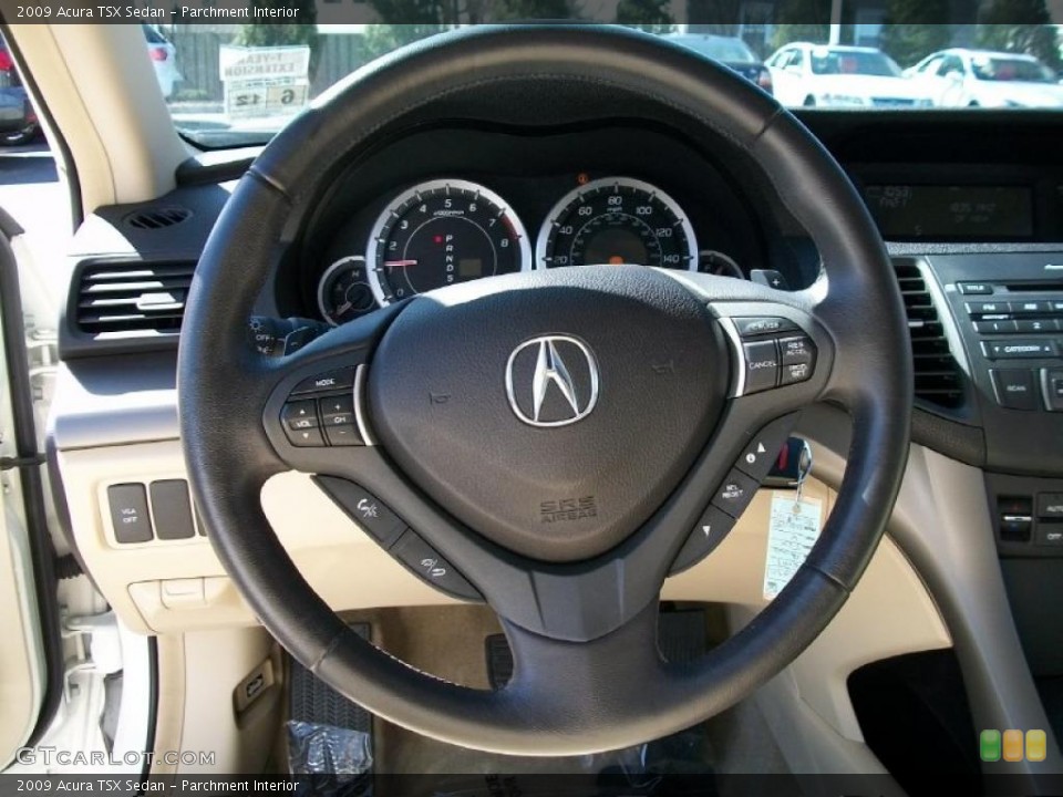 Parchment Interior Steering Wheel for the 2009 Acura TSX Sedan #47312891
