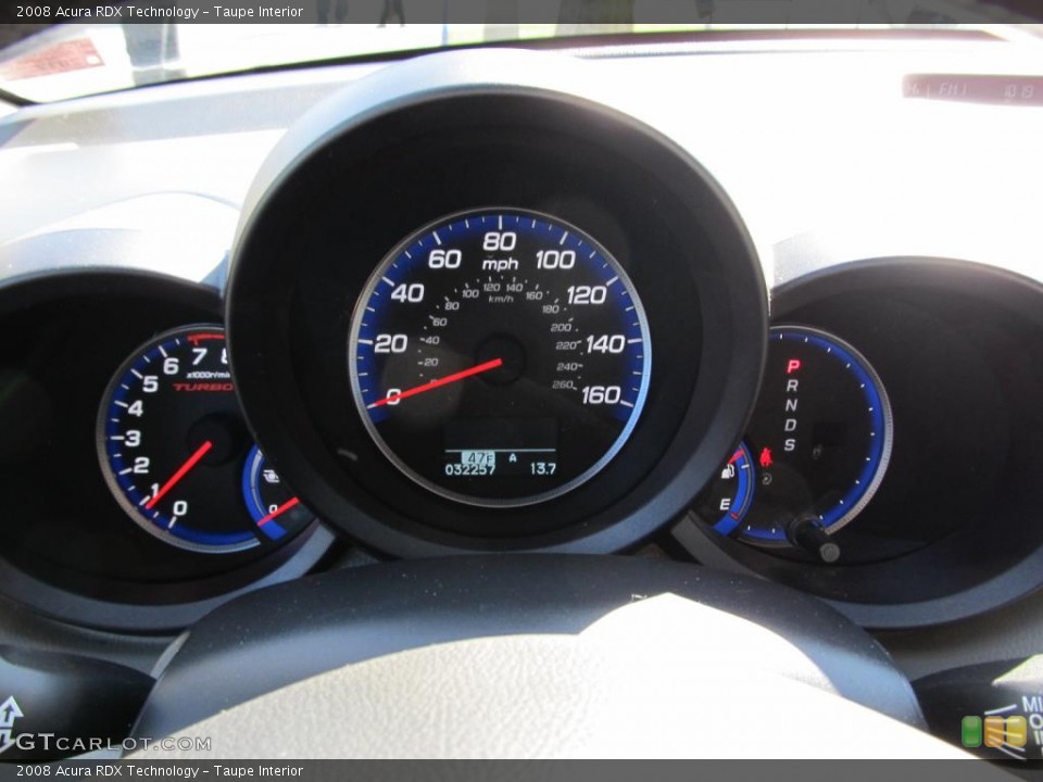Taupe Interior Gauges for the 2008 Acura RDX Technology #47313167