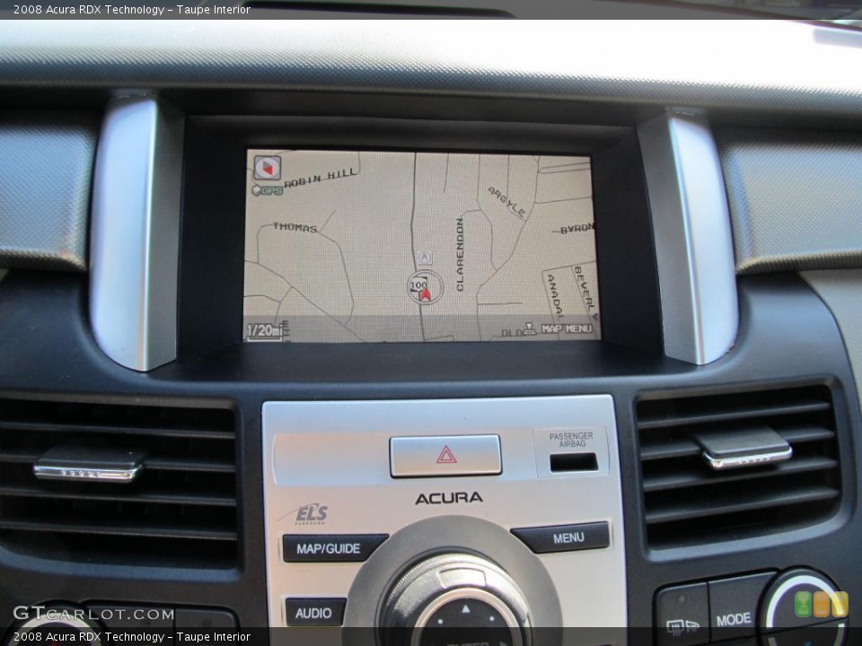 Taupe Interior Navigation for the 2008 Acura RDX Technology #47313200