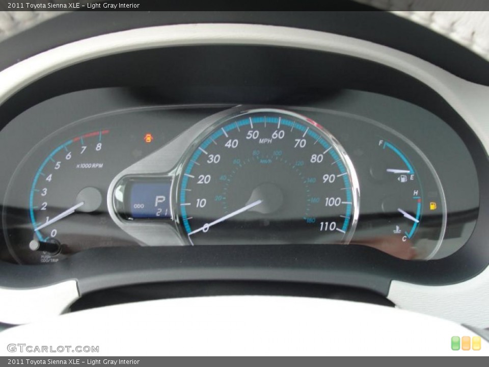 Light Gray Interior Gauges for the 2011 Toyota Sienna XLE #47313803