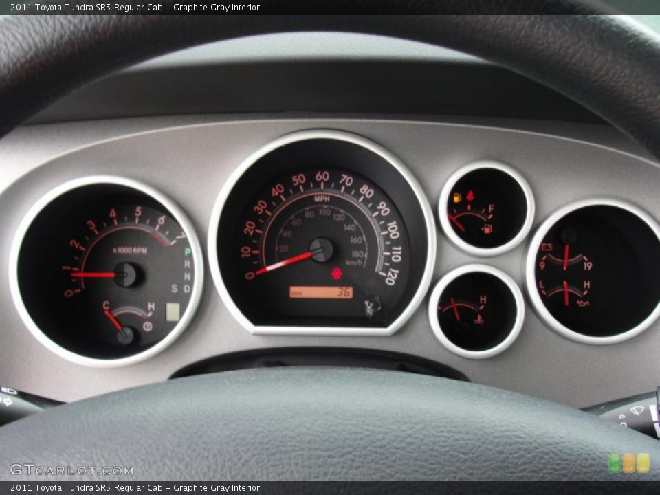 Graphite Gray Interior Gauges for the 2011 Toyota Tundra SR5 Regular Cab #47314916