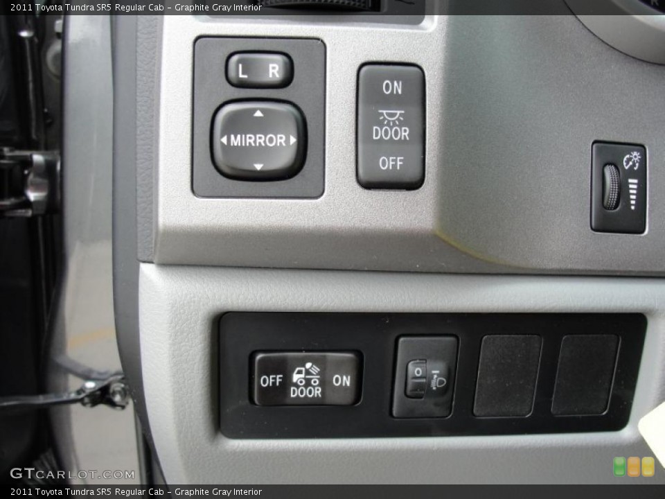 Graphite Gray Interior Controls for the 2011 Toyota Tundra SR5 Regular Cab #47314931