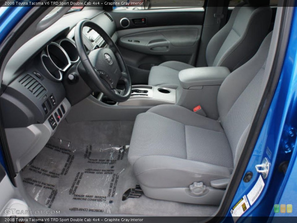 Graphite Gray Interior Photo for the 2008 Toyota Tacoma V6 TRD Sport Double Cab 4x4 #47314961