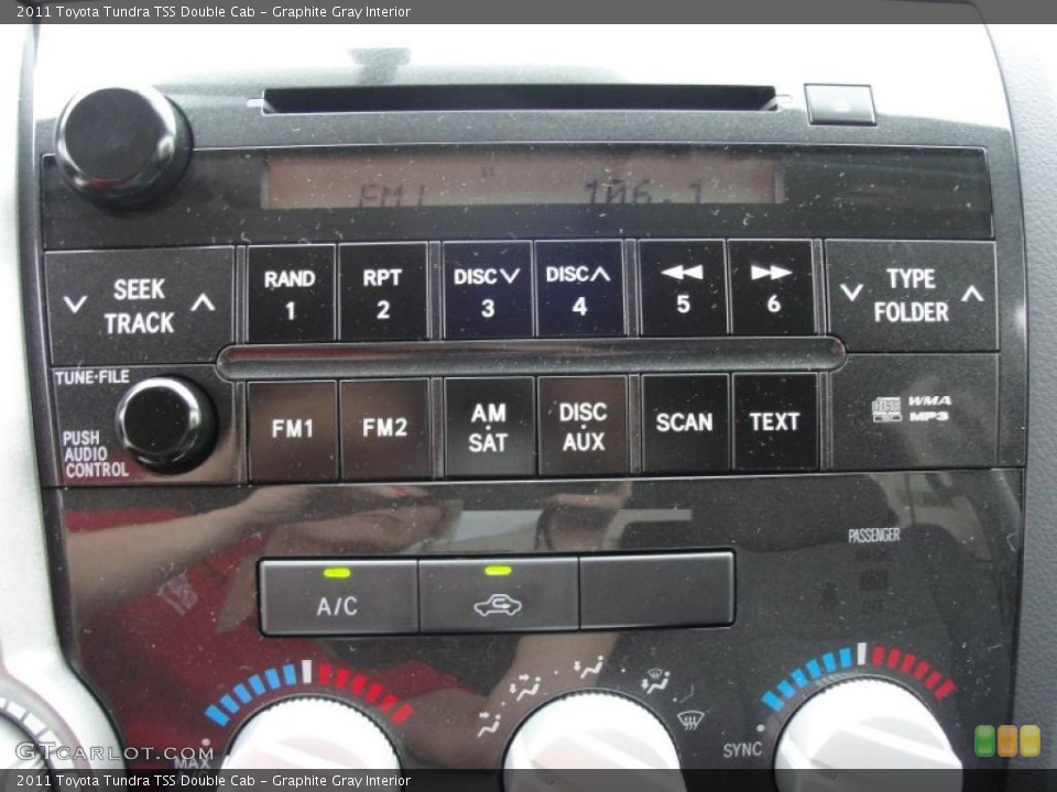 Graphite Gray Interior Controls for the 2011 Toyota Tundra TSS Double Cab #47316899