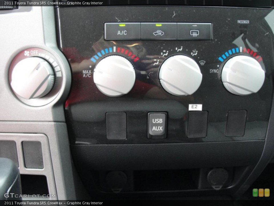 Graphite Gray Interior Controls for the 2011 Toyota Tundra SR5 CrewMax #47317988