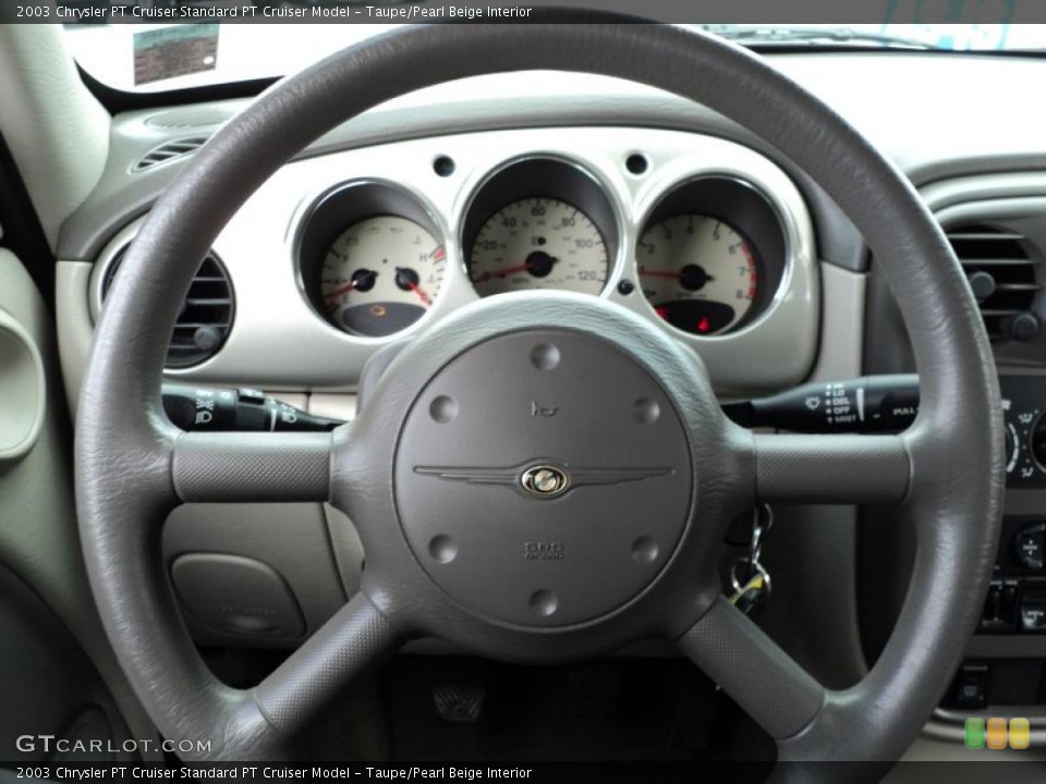 Taupe/Pearl Beige Interior Steering Wheel for the 2003 Chrysler PT Cruiser  #47318288