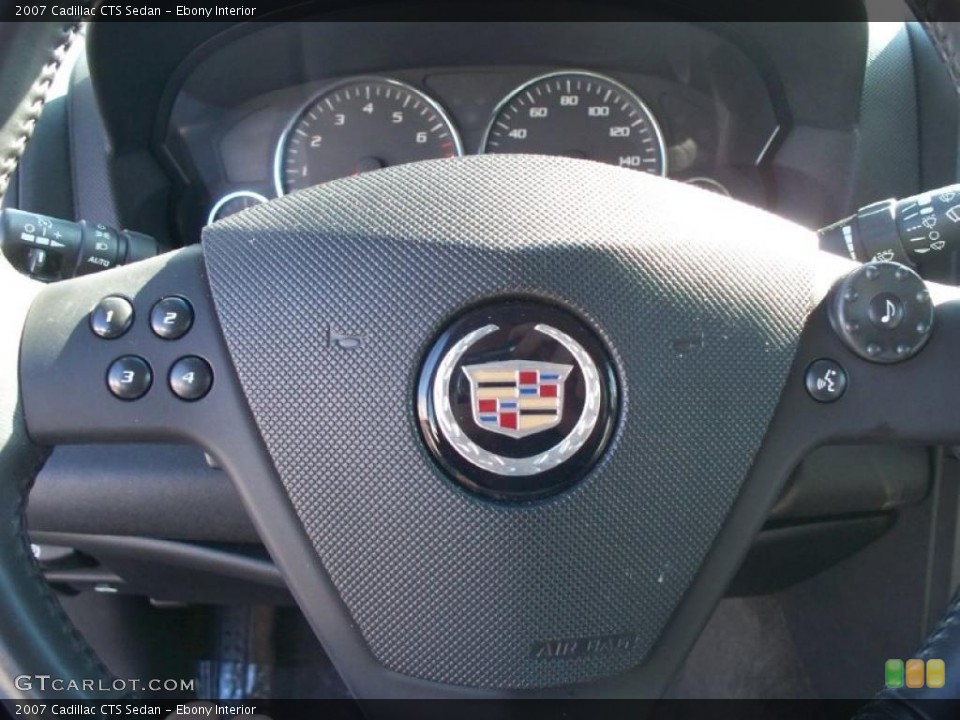 Ebony Interior Controls for the 2007 Cadillac CTS Sedan #47319224