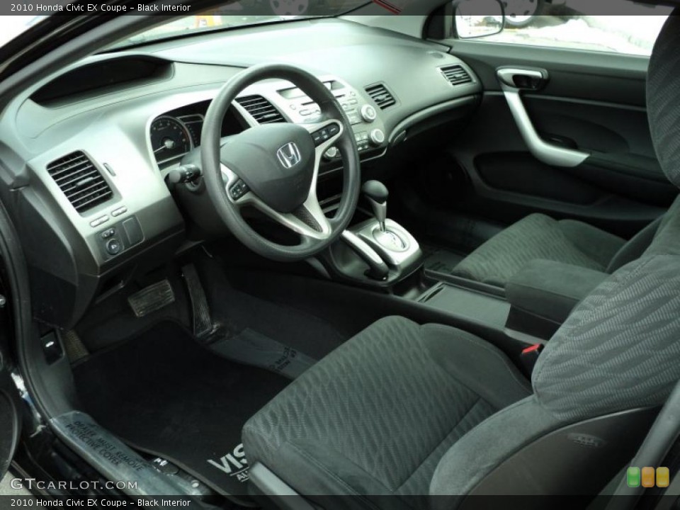 Black Interior Prime Interior for the 2010 Honda Civic EX Coupe #47319269