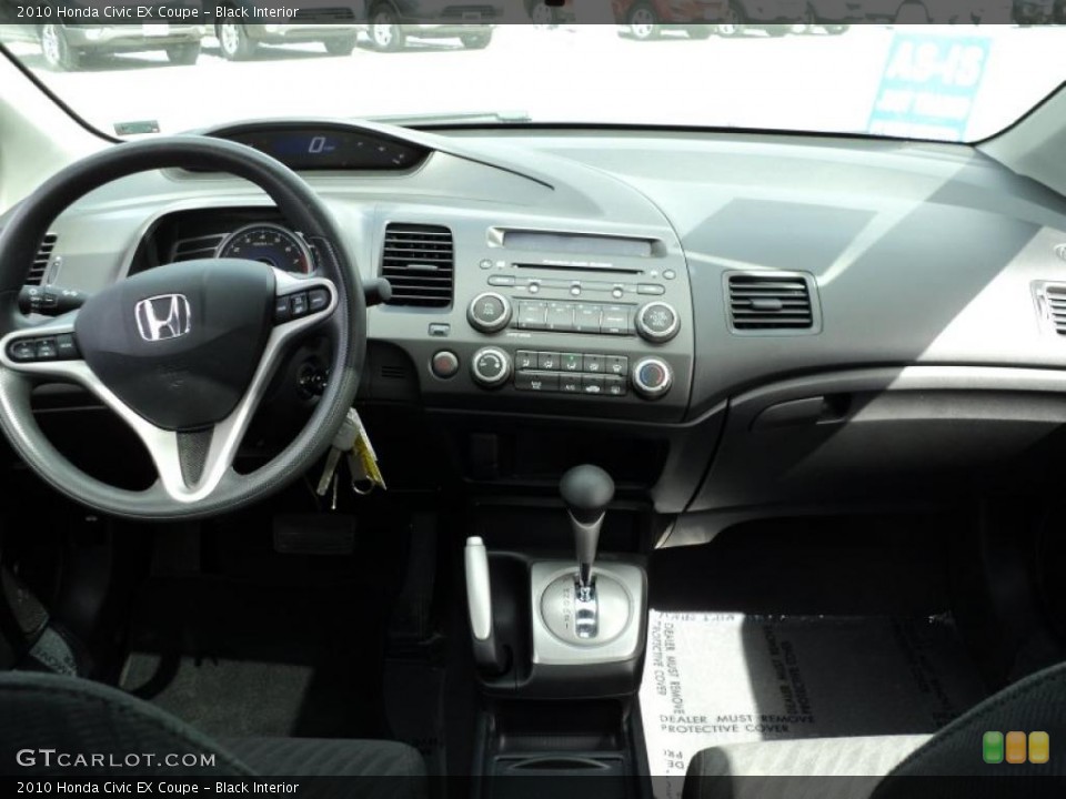 Black Interior Dashboard for the 2010 Honda Civic EX Coupe #47319377