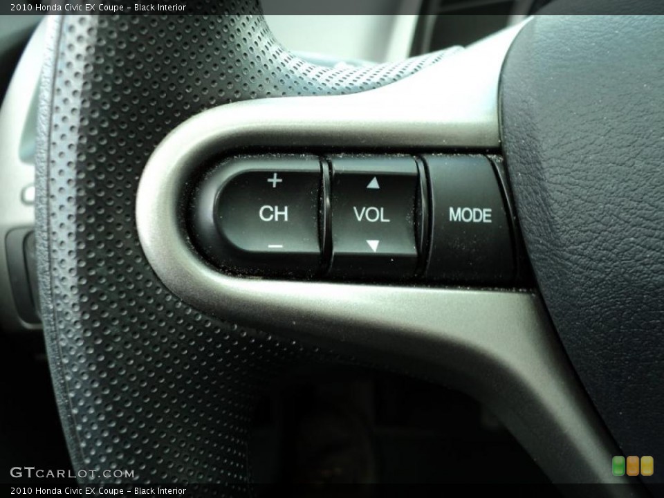 Black Interior Controls for the 2010 Honda Civic EX Coupe #47319446