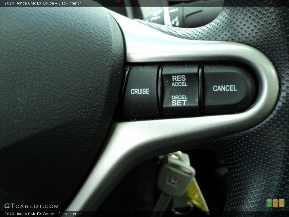 Black Interior Controls for the 2010 Honda Civic EX Coupe #47319461